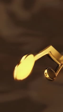 golden music note