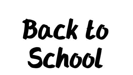 Animation-of-back-to-school-text-on-white-background