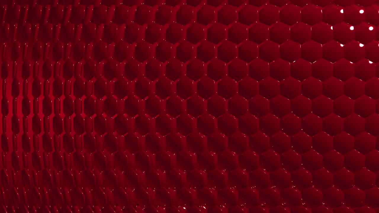 fondo de hexágonos rojos 4k