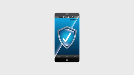 carga y descarga de datos de protección de seguridad de teléfonos inteligentes