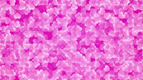 4k animated hearts. looped background