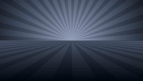 rotating monochrome radial rays. shiny background with ray of light. gray abstract space. loop animation.