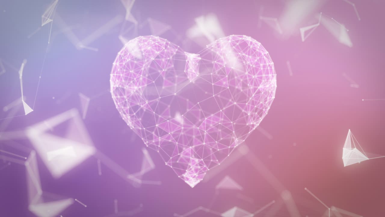 추상적인 심장 디자인