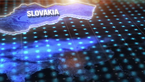 Digital,-Welt-Und-Slowakei-Auf-Einer-Information