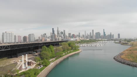 chicago skyline mccormick place south lake