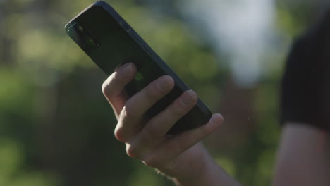 iphone in hand