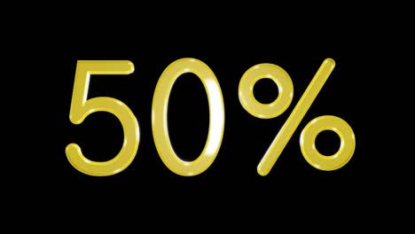 gold fifty percent