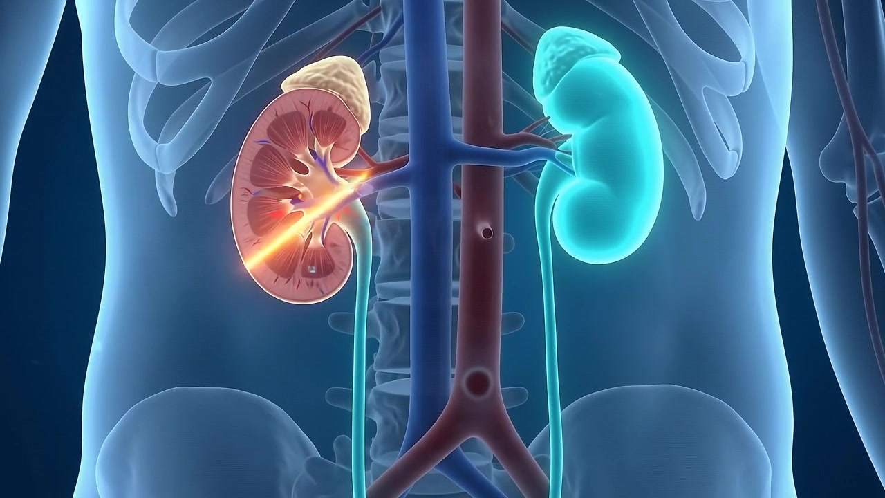 3D Medical Animation of Human Urinary System Function
