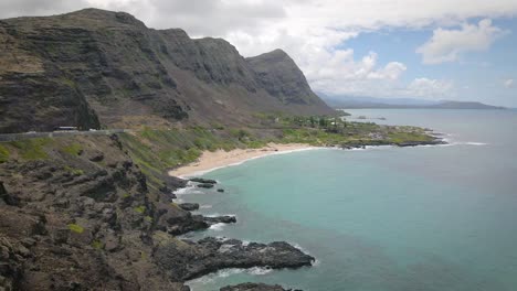 a stone-sand tropical beach in hawaii is the epitome of natural beauty with its radiant turquoise sea