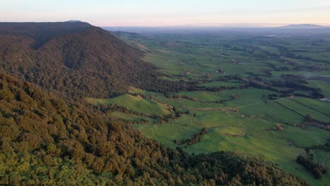 Kaimai-Range-Forests-And-Verdant-Landscape-Seen-From-Wairere-Falls-Track-In-North-Island,-New-Zealand