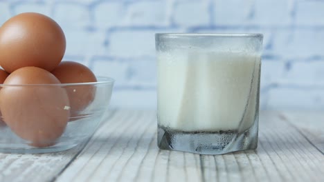 eggs and milk