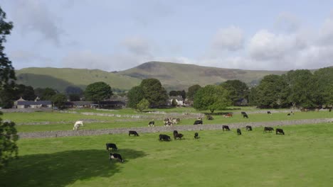 drone shot approaching castleton 05