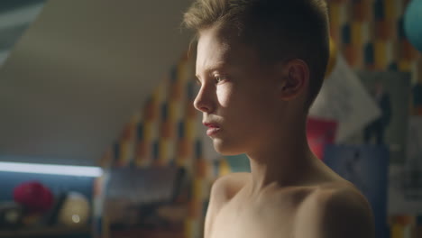 boy in a room