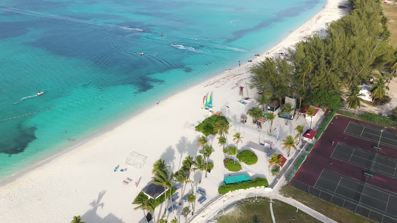 열대 해변 의 공중 사진