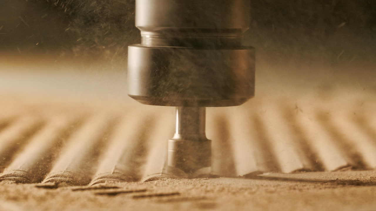 router de madera cnc en acción