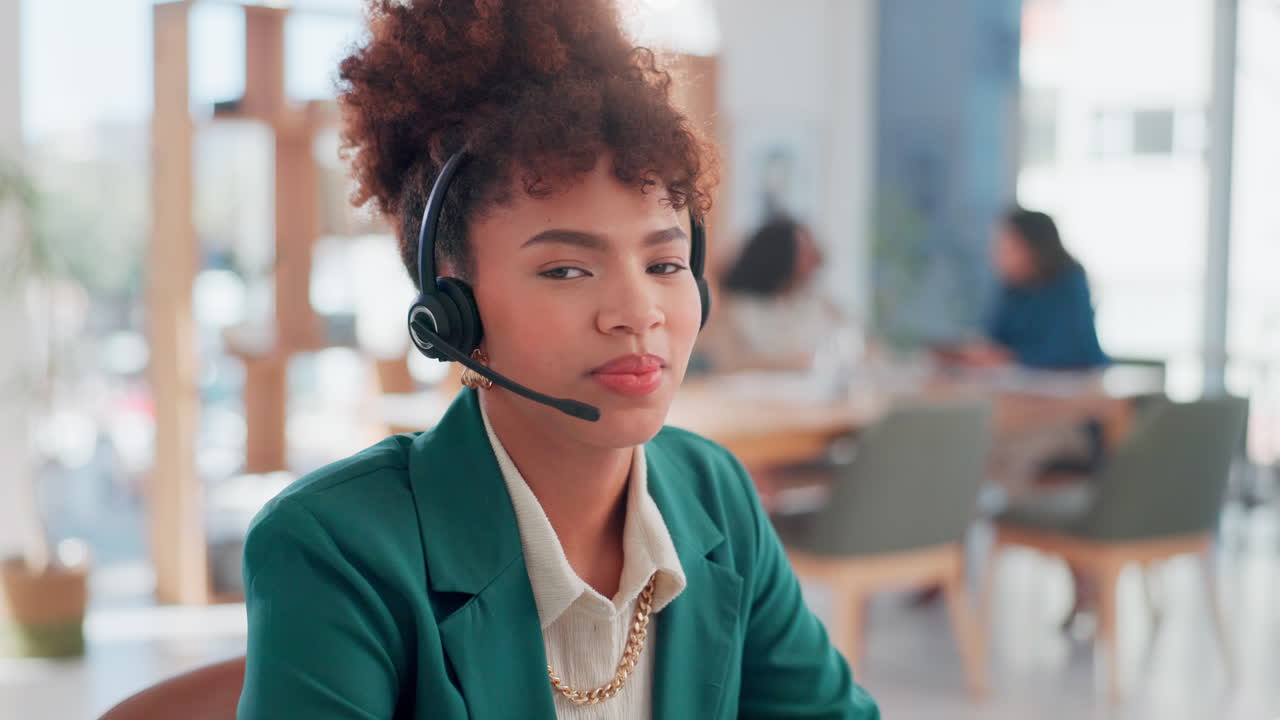 Happy Customer Service Representative