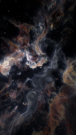 exploring the vibrant clouds and stars in a distant cosmic nebula