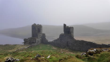 mystical landscapes ireland 3 castles head west cork near mizen head romantic ruins reported to be haunted winter day in a remote location in winter