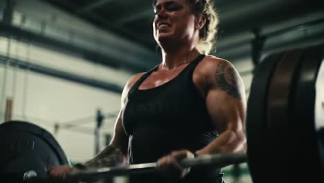 intense weightlifting session: a dedicated athlete focusing on powerlifting techniques and building strength through rigorous weight training exercises