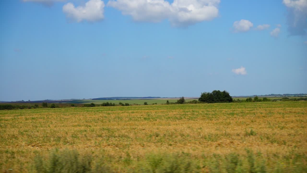 Landbrugsmark. Optagelse i bevægelse