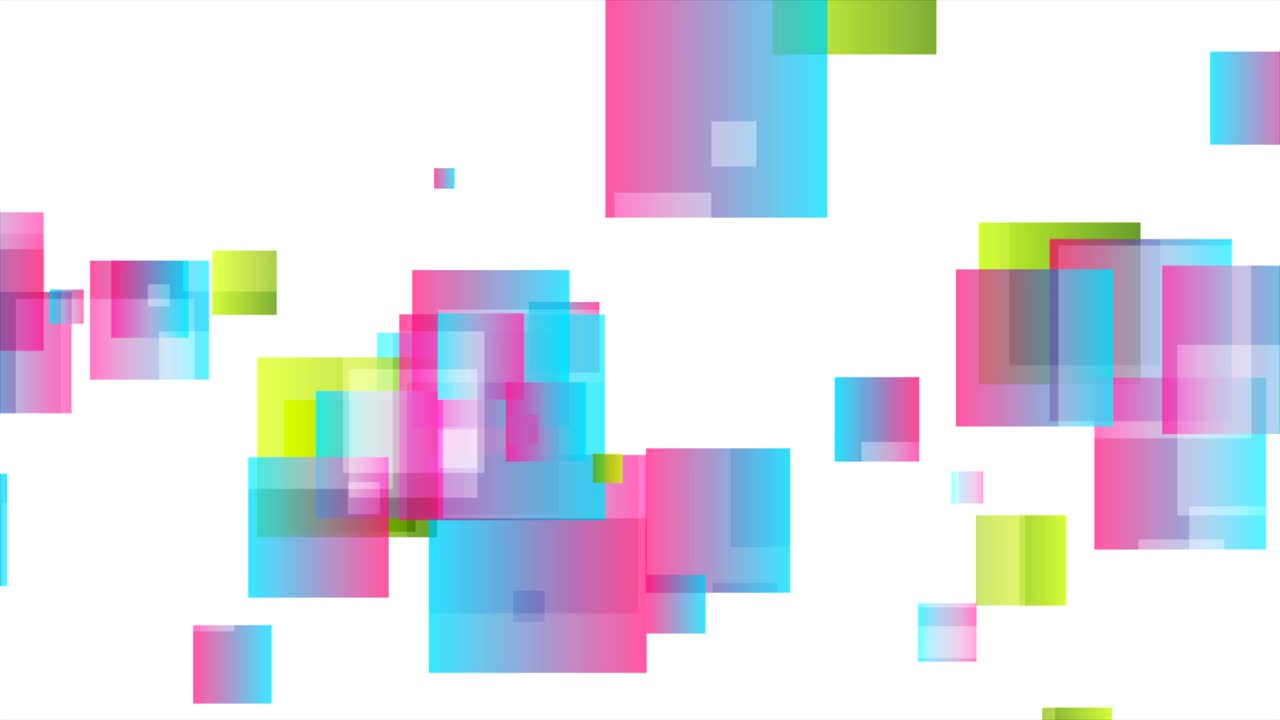 다채로운 반이는 사각형 추상 기술 모션 배경