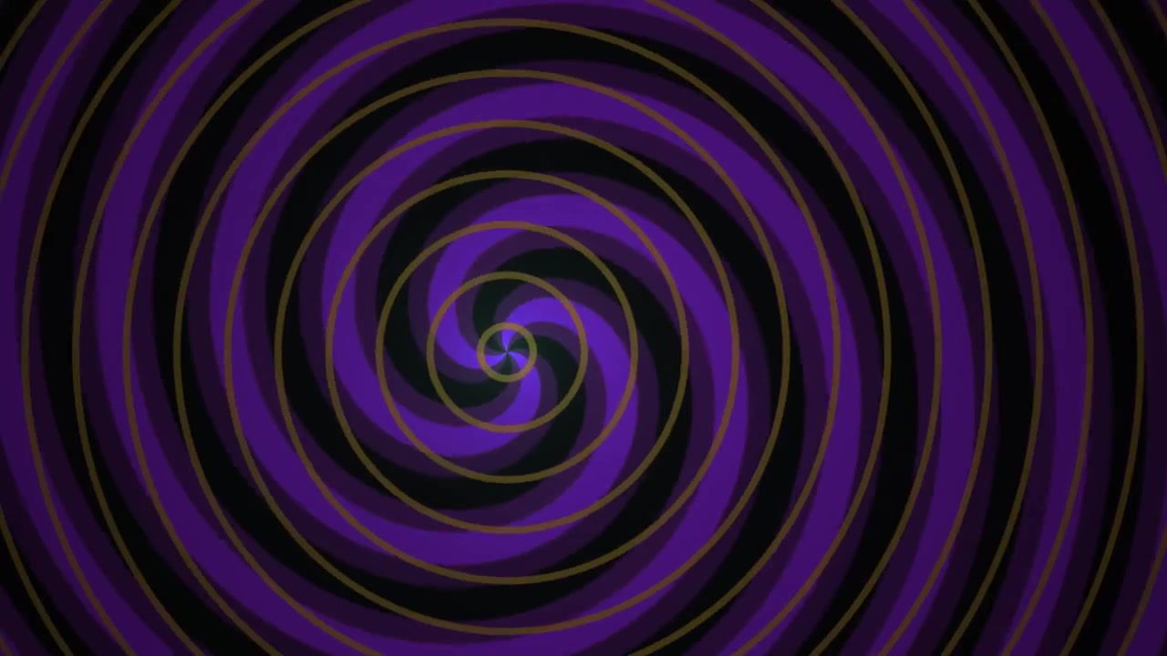 Hypnotic Purple and Black Spiral Optical Illusion Background