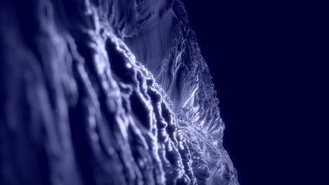animación de fondo abstracta fractal con profundidad de campo.