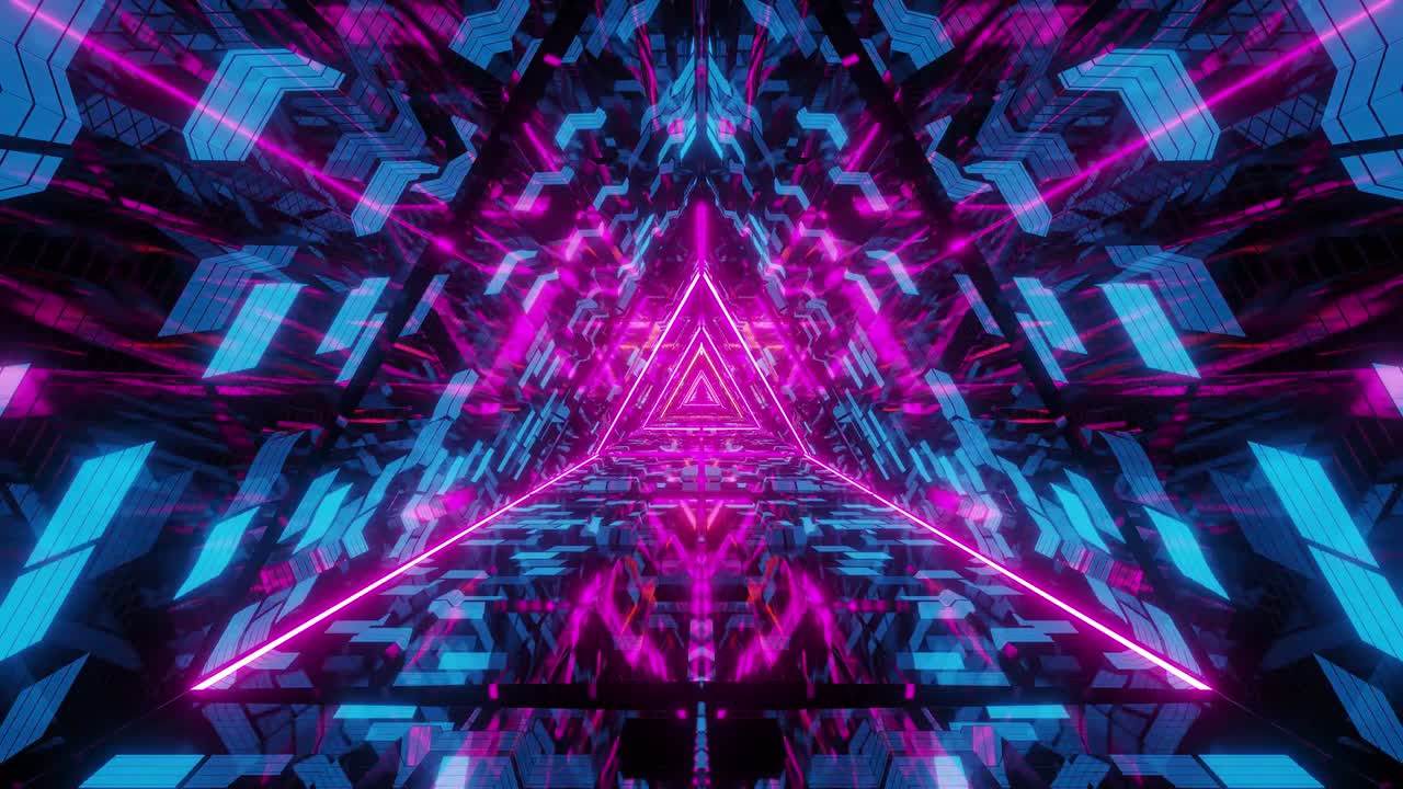 abstract triangle glass design artwork with brick texture and glowing wireframe 3d illustration motion backgrounds live wallpaper club visuals vj loops