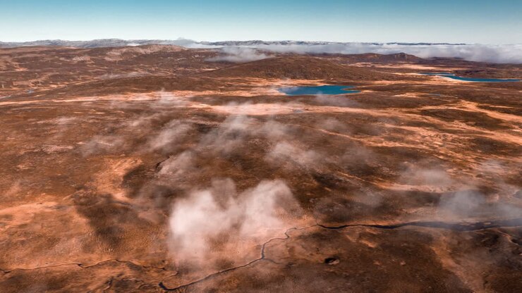 Vista aerea della valle di Stokkedalen