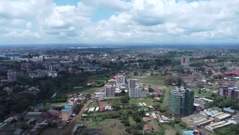 aerial view of a city in kenya