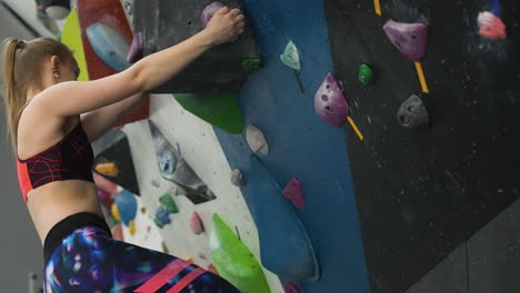 Person-in-a-climbing-wall-centre