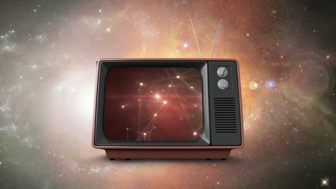 Televize vznášející se v galaxii