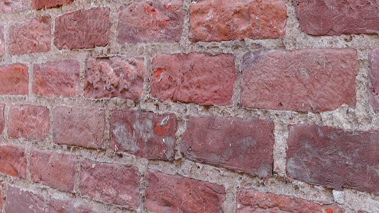 Il muro è di mattoni. Sfondo per riprese
