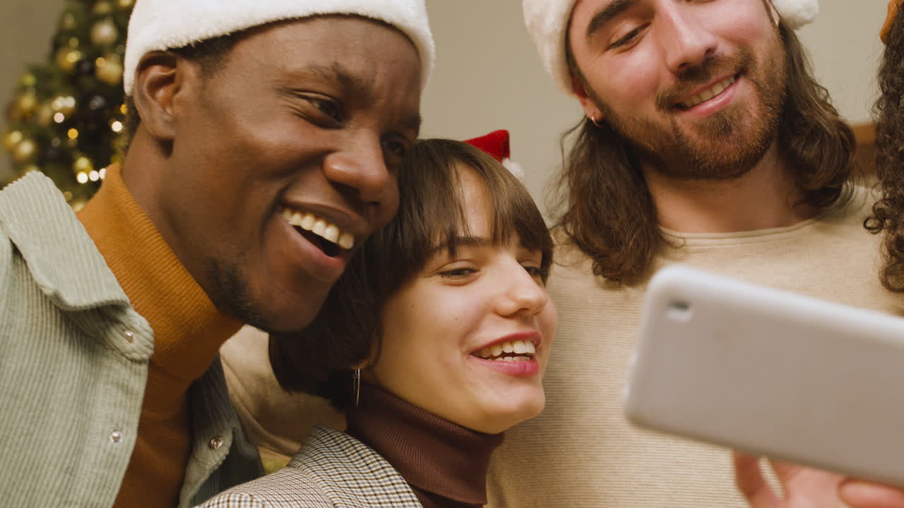 Group of friends having a good time