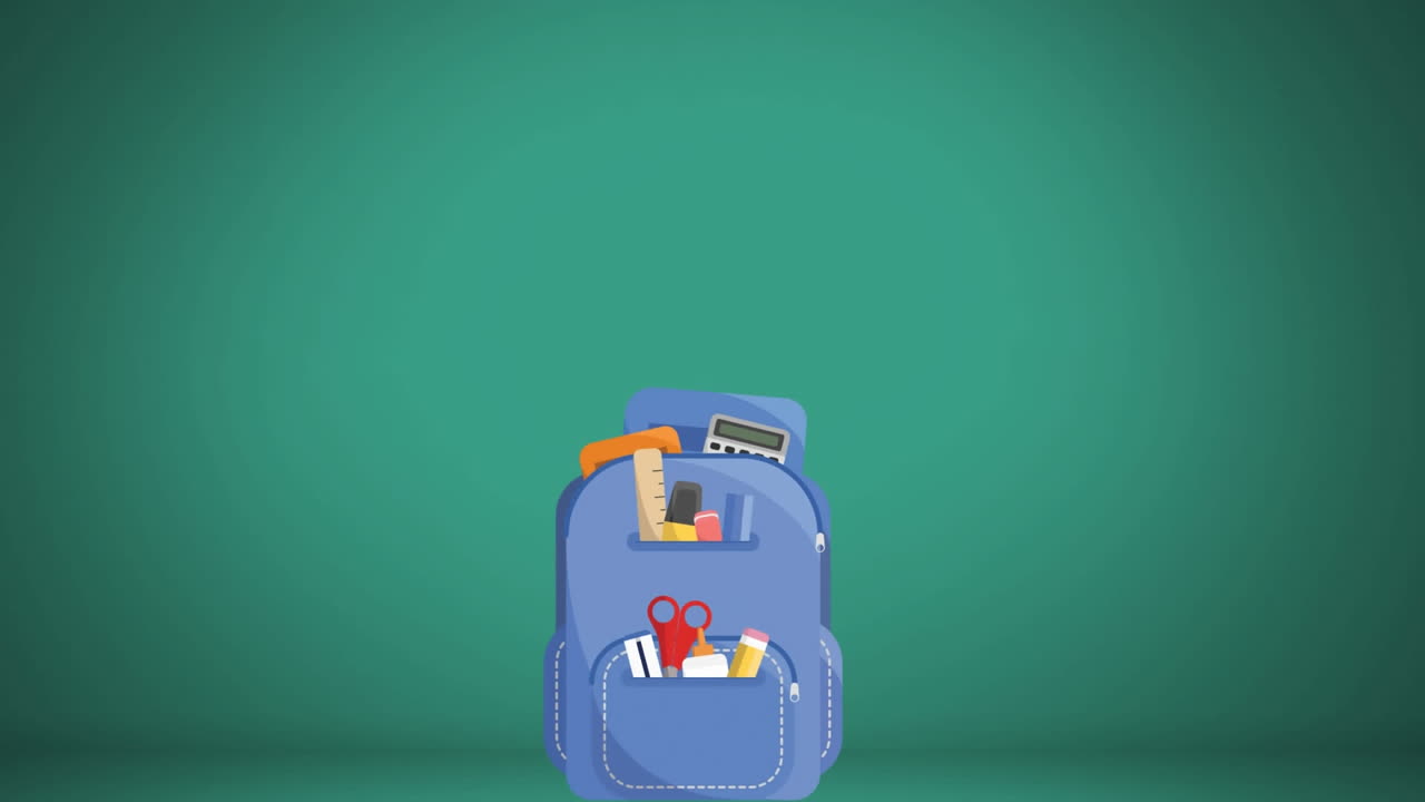 학교로 돌아가기 여러 학교 개념 아이콘에 대한 2 가지 옵션