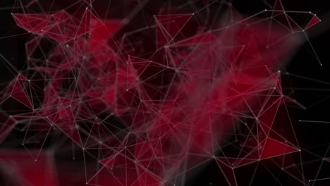 powerful plexus animation with glowing triangles in slow motion, 4096x2304 loop 4k