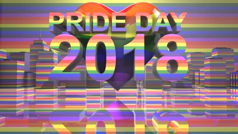 pride day 2018 lgbtqia gay pride lgbt mardi gras graphic title 3d render