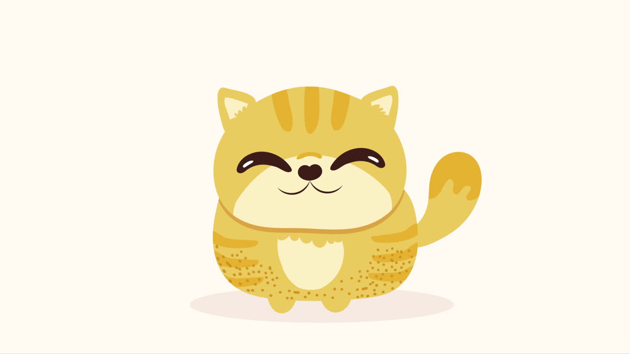 可愛い小さな猫 アニメーション