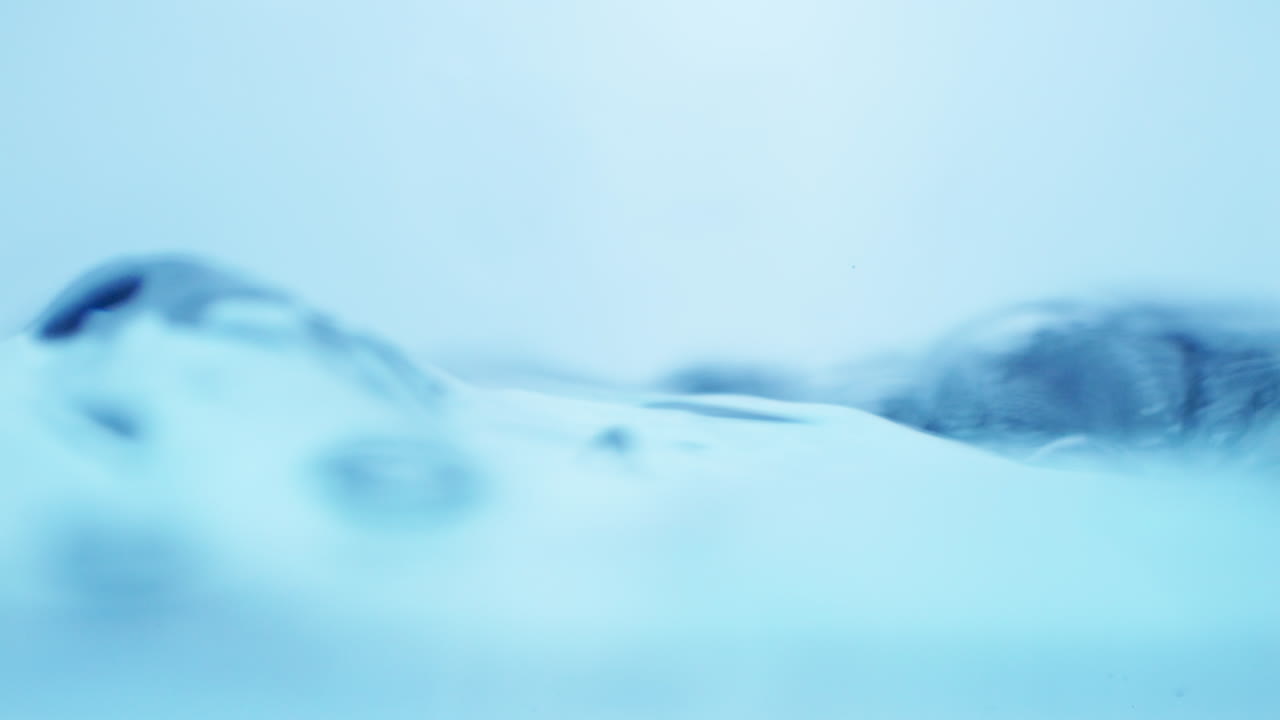 상쾌한 파란 파도