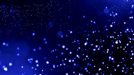 4k 3d render de partículas de brillo como fondo dinámico sin costuras abstracto con profundidad de campo y bokeh. ciencia ficción o microcosmos, espacio o espacio abstracto digital. animación de bucle 3d. puntos azules 2