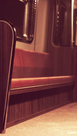 vintage subway interior