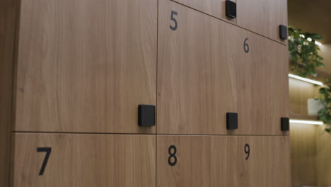 modern wooden lockers