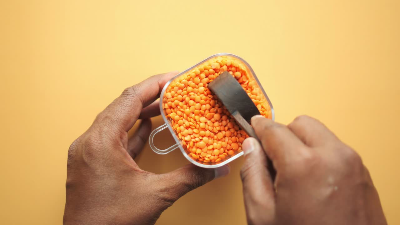 preparación de las lentejas