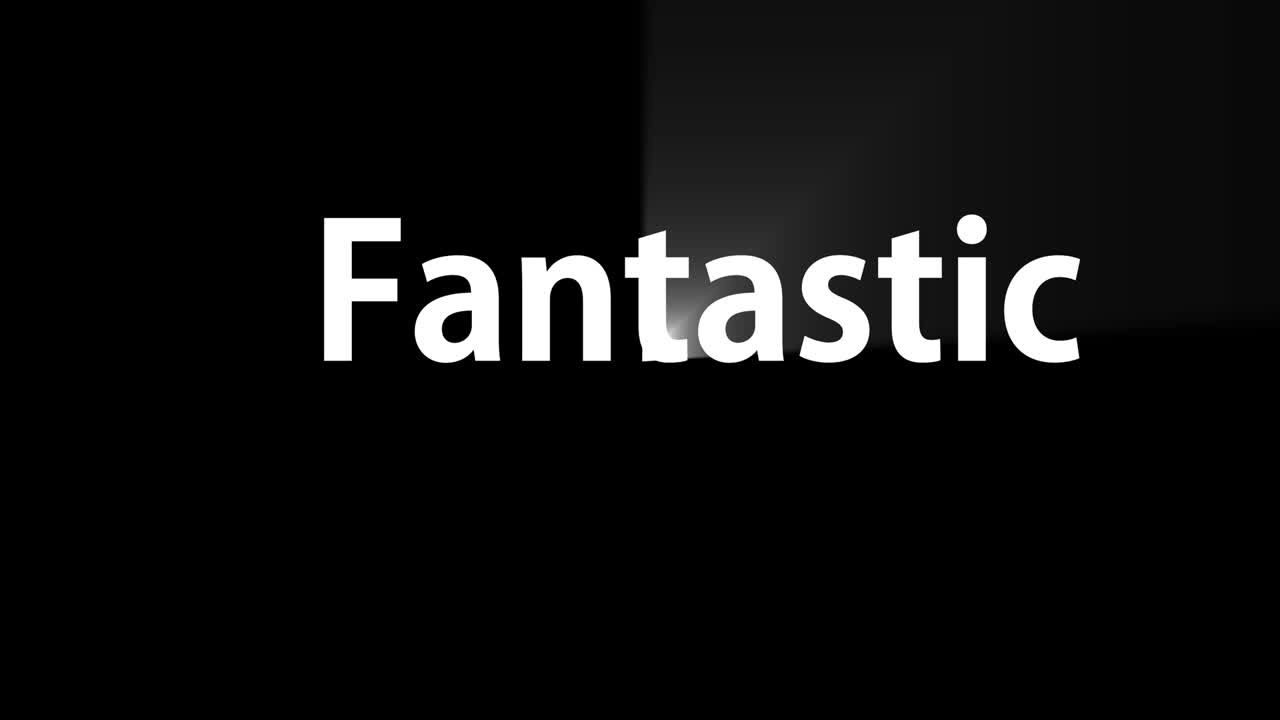 fantastico texto animación mensaje gráficos de movimiento