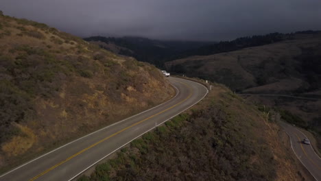 Autopista-1-En-El-Norte-De-California-Desde-Un-Dron