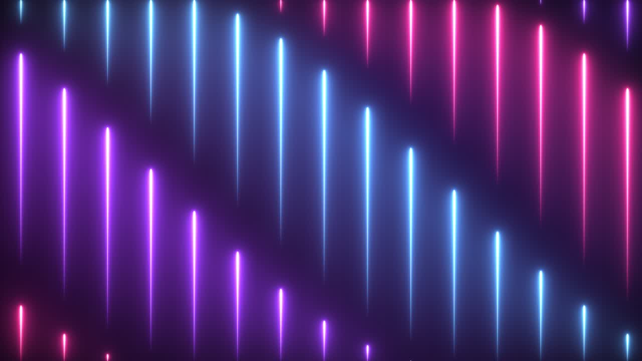 animación de bucle de líneas de neón abstractas. fondo moderno, diseño de movimiento sin costuras, salvapantallas, telón de fondo. cartel animado 4k. luces de neón colores púrpura, azul, rosa