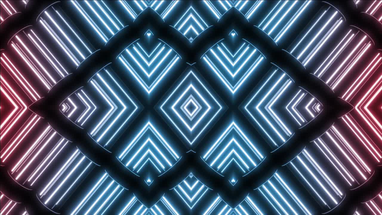 Neon Geometric Pattern