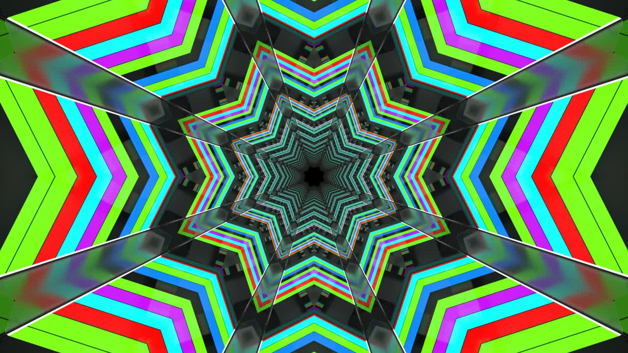Tunnel astratto in loop