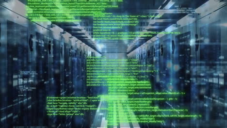 animation of data processing over computer servers