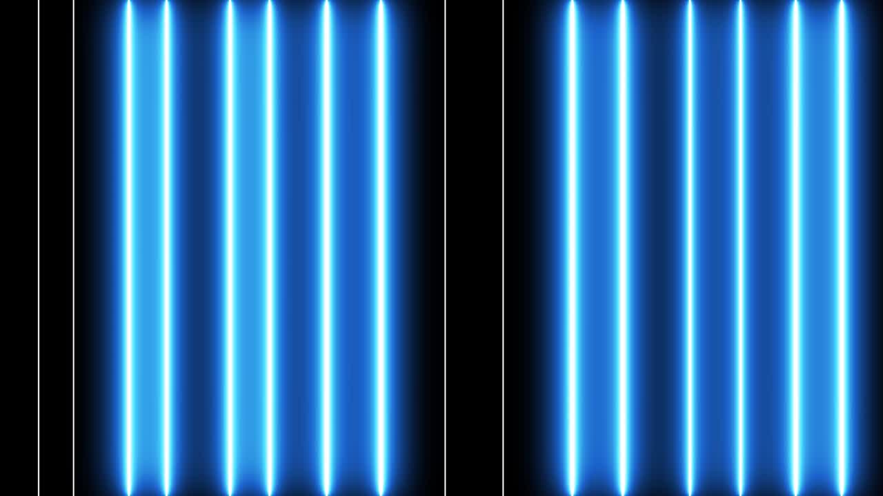 líneas de neón creativas abstractas, animación de bucle de barras.